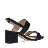 Черные босоножки из экокожи на устойчивом каблуке Nine West