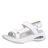 Белые сандалии из текстиля и экокожи Rieker Sport