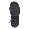 Черные ботинки из кожи на утолщенной подошве на подкладке из натуральной шерсти на шнуровке