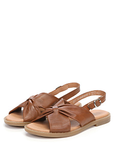 Коричневые сандалии из кожи