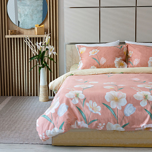Комплект постельного белья 2 спальный, розовый