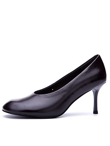 Количневые туфли лодочки из кожи