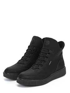 Черные кеды из экокожи