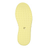 Желтые кроссовки из кожи на подкладке из экокожи на утолщенной подошве