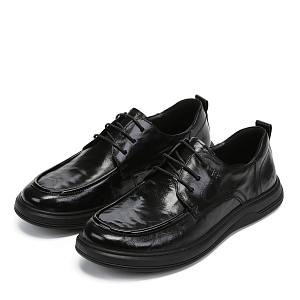 Черные полуботинки из кожи