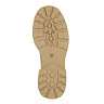 Закрытые туфли цвета хаки на шнурках из кожи на подкладке из натуральной кожи на утолщенной тракторной подошве