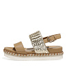 Сандалии в золотом цвете из экокожи Nine West