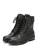 Черные зимние ботинки из кожи Rieker