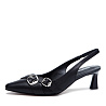 Черные слингбэки из гладкой кожи CorsoComo