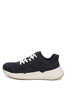 Синие кроссовки из велюра