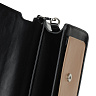 Черно-серая сумка сэтчел из экокожи с дополнительным ремнем