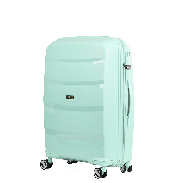 Универсальный чемодан из полипропилена мятного цвета