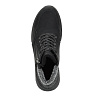 Черные ботинки из экокожи и текстиля