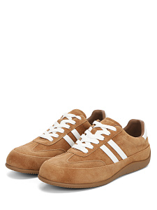 Рыжие кеды из кожи