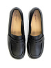 Черные лоферы из композиционной кожи Respect