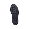 Черные утепленные ботинки  из натуральной кожи на утолщенной подошве