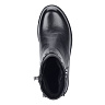 Черные ботинки из кожи с ремешком