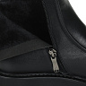 Черные ботинки челси из кожи на подкладке из текстиля на утолщенной подошве