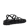Черные сандалии из экокожи на утолщенной подошве Nine West