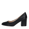 Черные туфли лодочки из экокожи на устойчивом каблуке Nine West