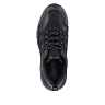 Черные кроссовки из экокожи и кожи