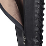 Черные высокие ботинки на шнуровке из кожи на подкладке из натуральной шерсти и текстиля на утолщенн