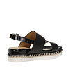 Черные сандалии из экокожи Nine West