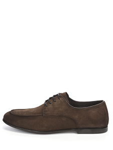 Коричневые полуботинки из велюра