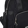 Черный рюкзак из комбинированных материалов