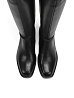 Черные сапоги из композиционной кожи Respect