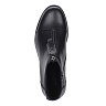 Черные кожаные ботинки в черном цвете