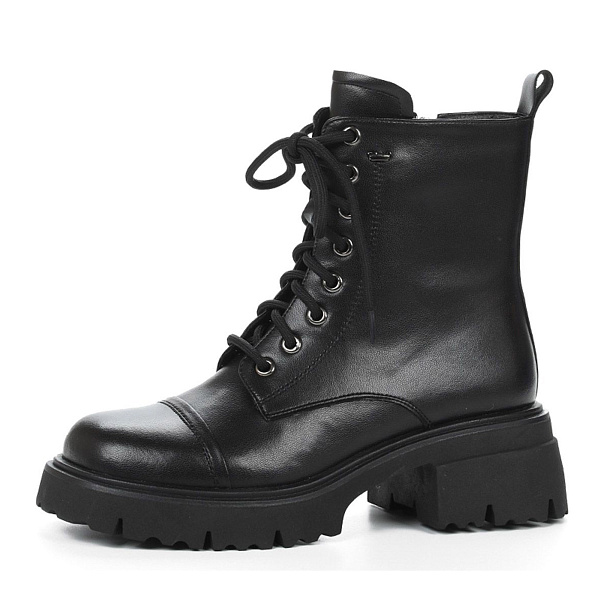 Черные зимние ботинки из кожи VS12-168263. - купить в интернет-магазине➦Respect