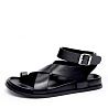 Черные сандалии из гладкой кожи CorsoComo