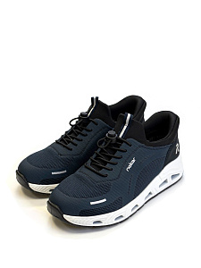 Синие кроссовки из текстиля