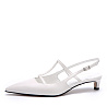 Белые открытые туфли из кожи CorsoComo