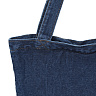 Голубая пляжная сумка из хлопка с принтом