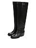 Черные ботфорты из кожи RESPECT PREMIUM