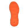 Оранжевые кроссовки из кожи на подкладке из текстиля на утолщенной подошве