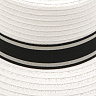 Шляпа-абажур женская белая