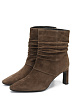 Коричневые ботильоны из велюра RESPECT PREMIUM