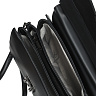Черная сумка сэтчел из экокожи с дополнительным ремнем