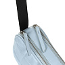 Голубая сумка из стеганной экокожи с дополнительным кошельком