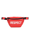Красная поясная сумка из экокожи Respect