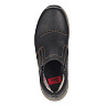 Черные комфортные ботинки из комбинированных материалов на подкладке из шерсти