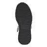 Черные сапоги на шнуровке из кожи на подкладке из комбинированных материалов на платформе