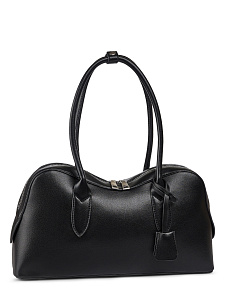 Черная сумка сэтчел из экокожи