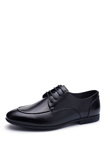 Черные полуботинки из кожи