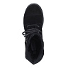 Черные высокие ботинки из велюра