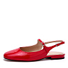 Красные слингбэки из лаковой кожи CorsoComo