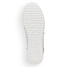 Белые кроссовки из кожи на подкладке из текстиля